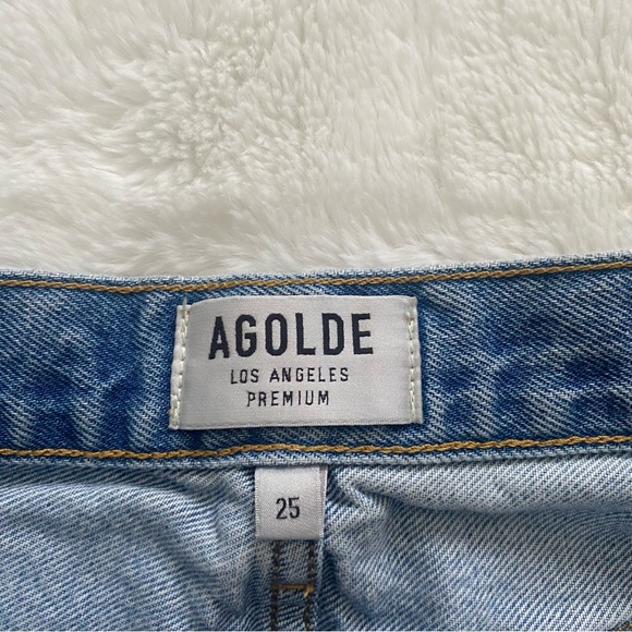 AGOLDE | Parker jean shorts in swapmeet blue - Picture 9 of 13
